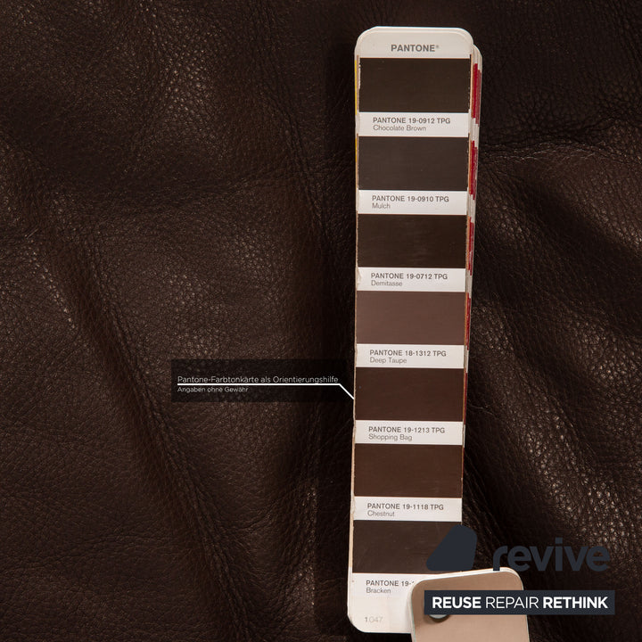 Canapé en cuir Rolf Benz marron canapé trois places