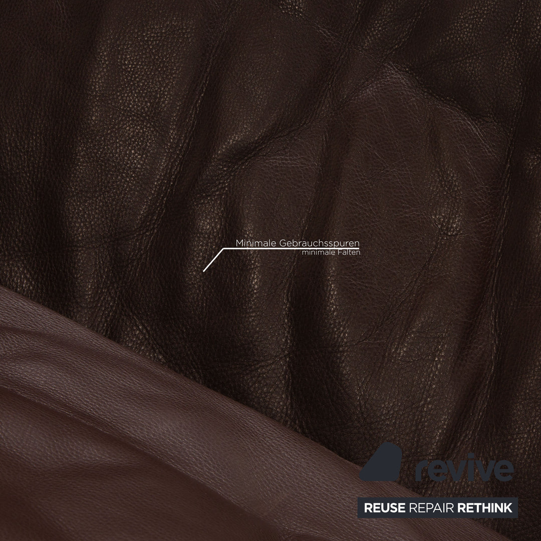 Canapé en cuir Rolf Benz marron canapé trois places