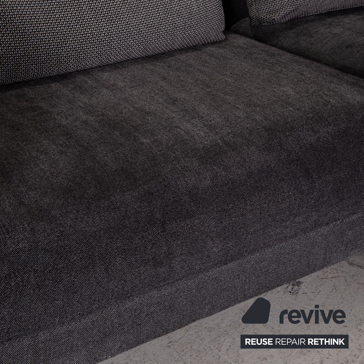 Canapé d'angle en tissu Rolf Benz Nuvola gris
