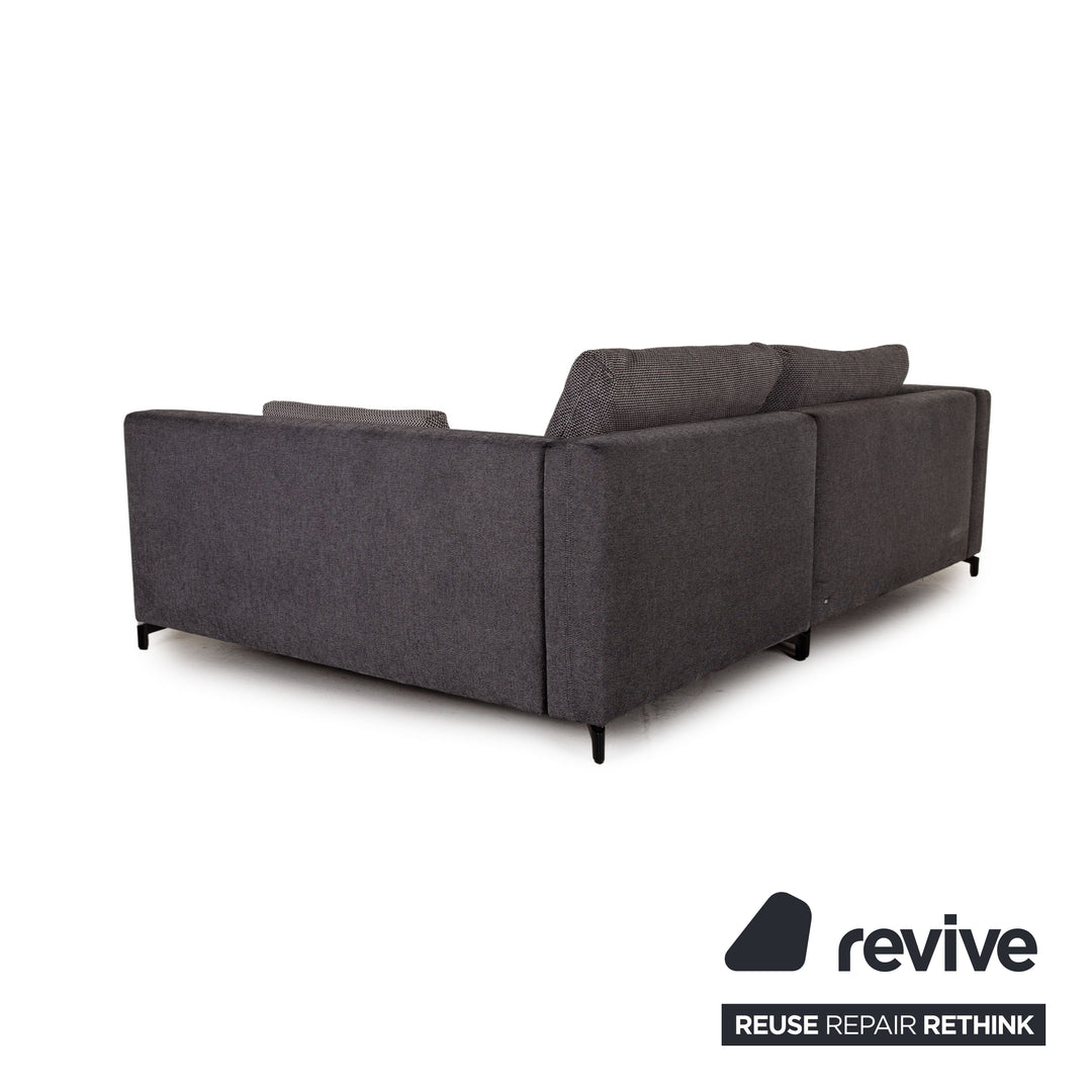 Canapé d'angle en tissu Rolf Benz Nuvola gris