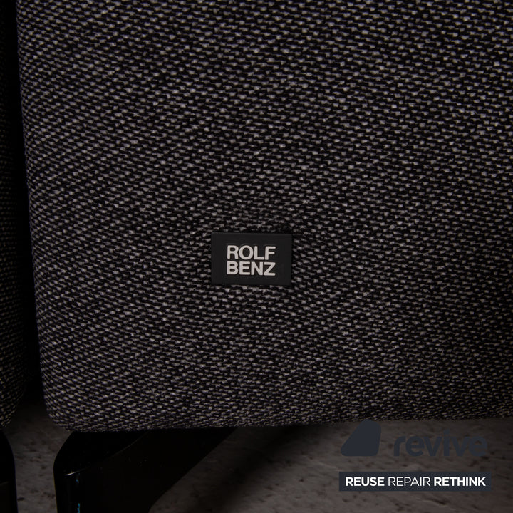 Canapé d'angle en tissu Rolf Benz Nuvola gris