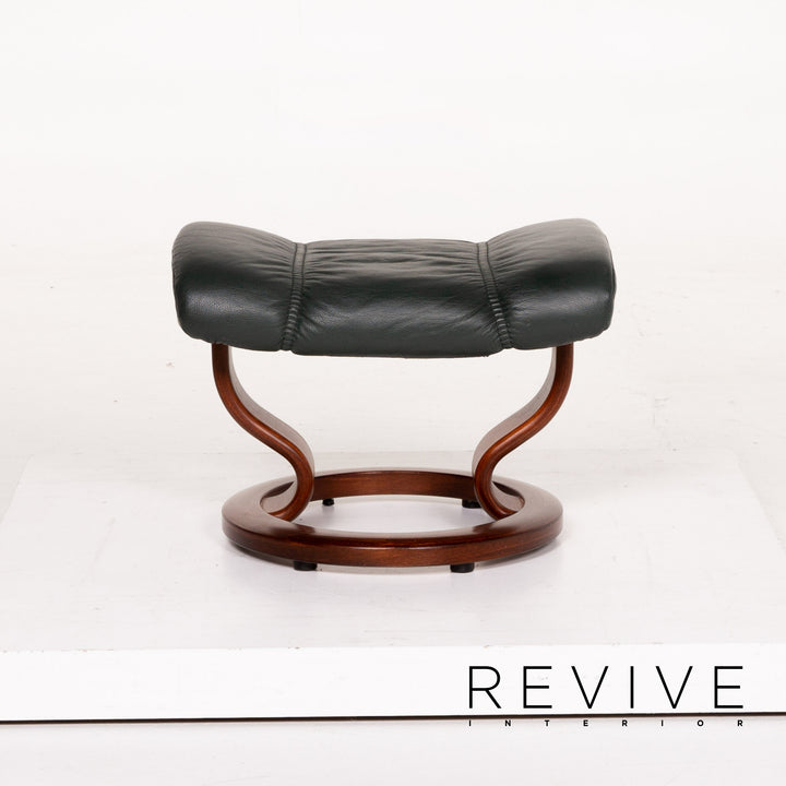 Stressless Consul Leather Chair Green Dark Green Relax Chair Function Relax Function #13828