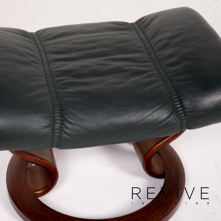 Stressless Consul Leather Chair Green Dark Green Relax Chair Function Relax Function #13828