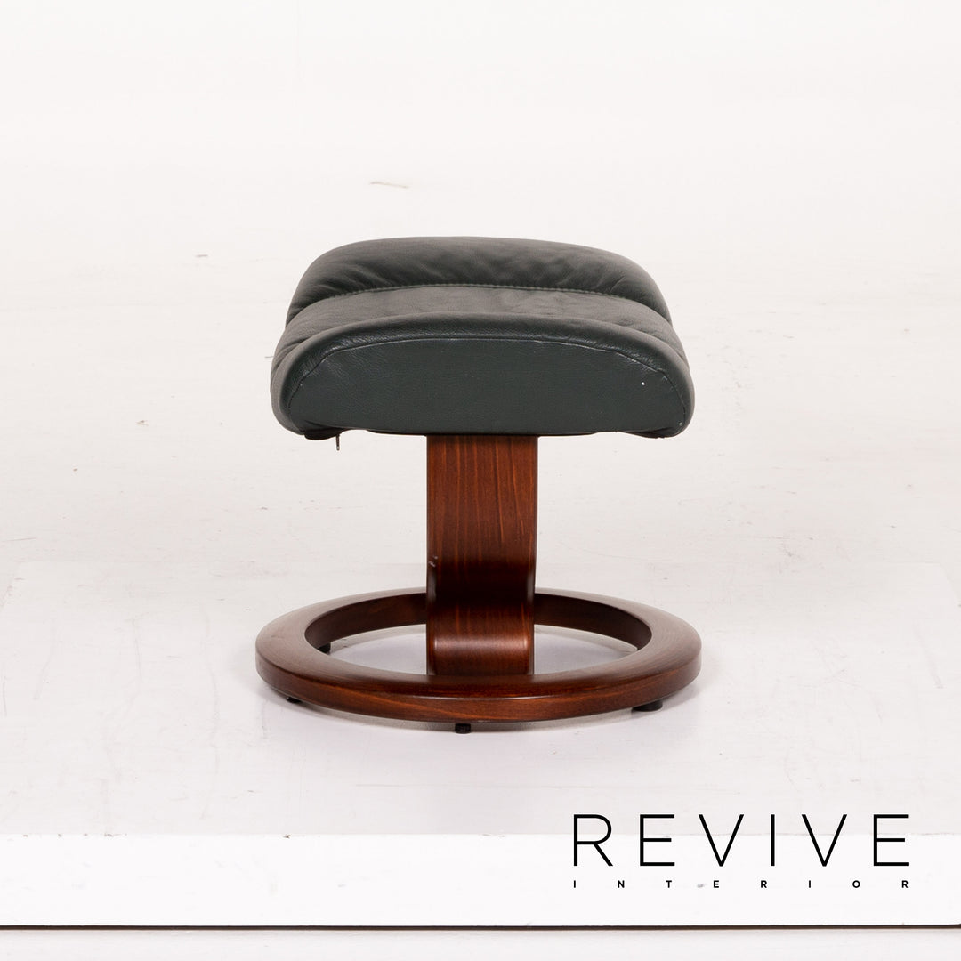 Stressless Consul Leather Chair Green Dark Green Relax Chair Function Relax Function #13828