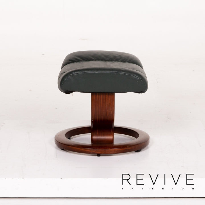 Stressless Consul Leather Chair Green Dark Green Relax Chair Function Relax Function #13828