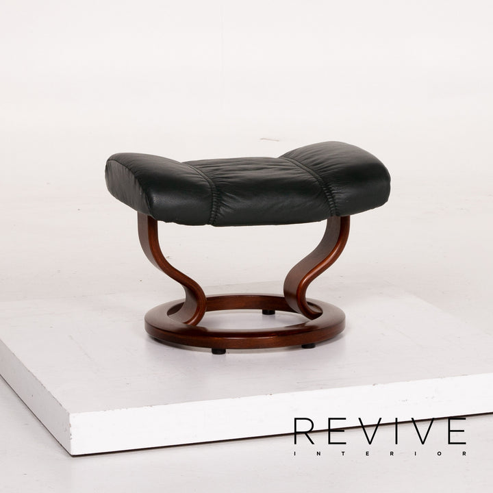 Stressless Consul Leather Chair Green Dark Green Relax Chair Function Relax Function #13828