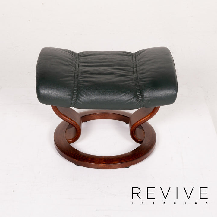 Stressless Consul Leather Chair Green Dark Green Relax Chair Function Relax Function #13828