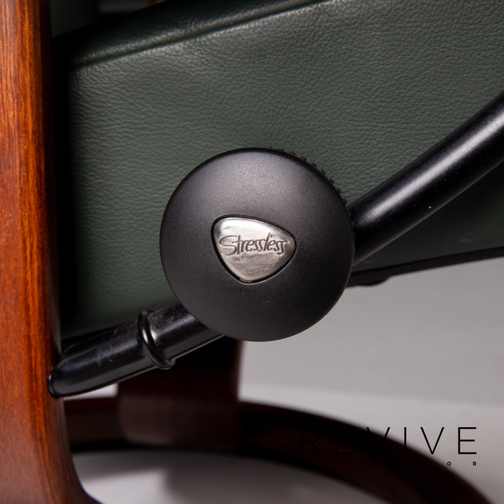 Stressless Consul Leather Chair Green Dark Green Relax Chair Function Relax Function #13828