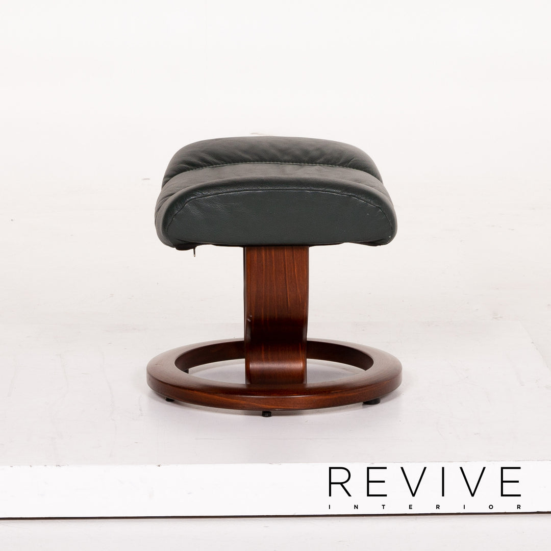 Stressless Consul Leather Chair Green Dark Green Relax Chair Function Relax Function #13828