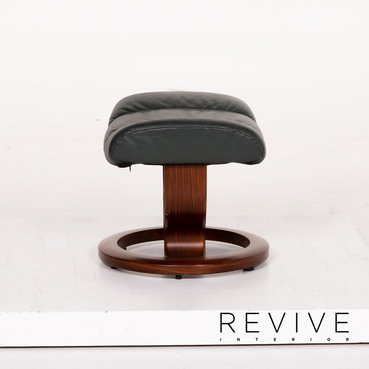 Stressless Consul Leather Chair Green Dark Green Relax Chair Function Relax Function #13828