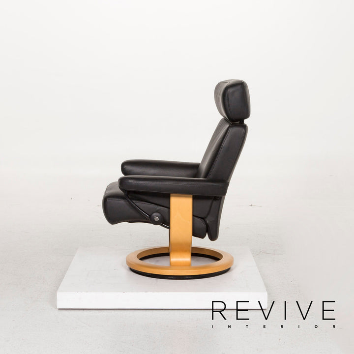 Stressless Orion Leather Chair Black Function Relax Chair #12881