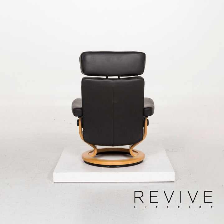 Stressless Orion Leather Chair Black Function Relax Chair #12881