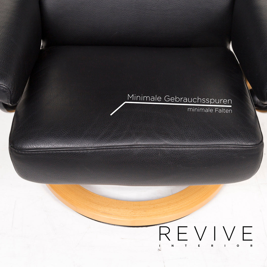 Stressless Orion Leather Chair Black Function Relax Chair #12881