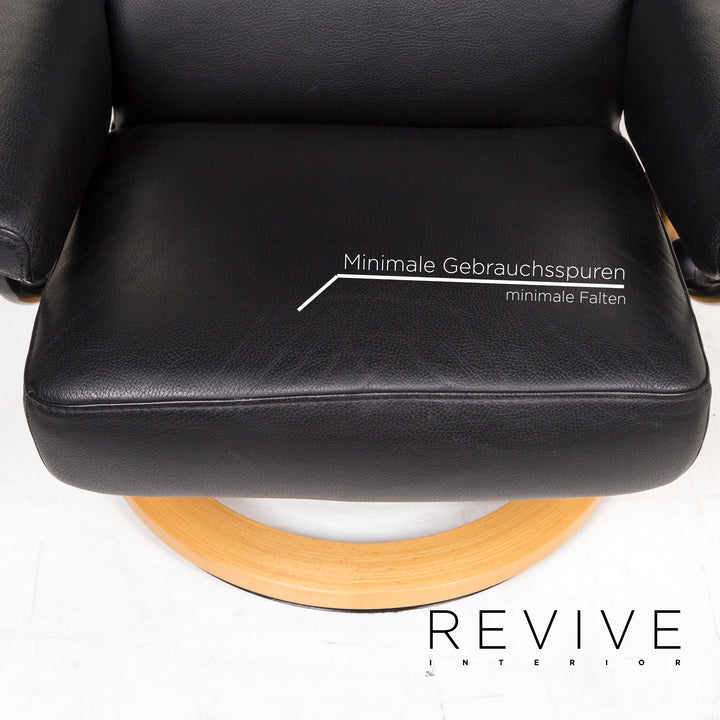 Stressless Orion Leather Chair Black Function Relax Chair #12881
