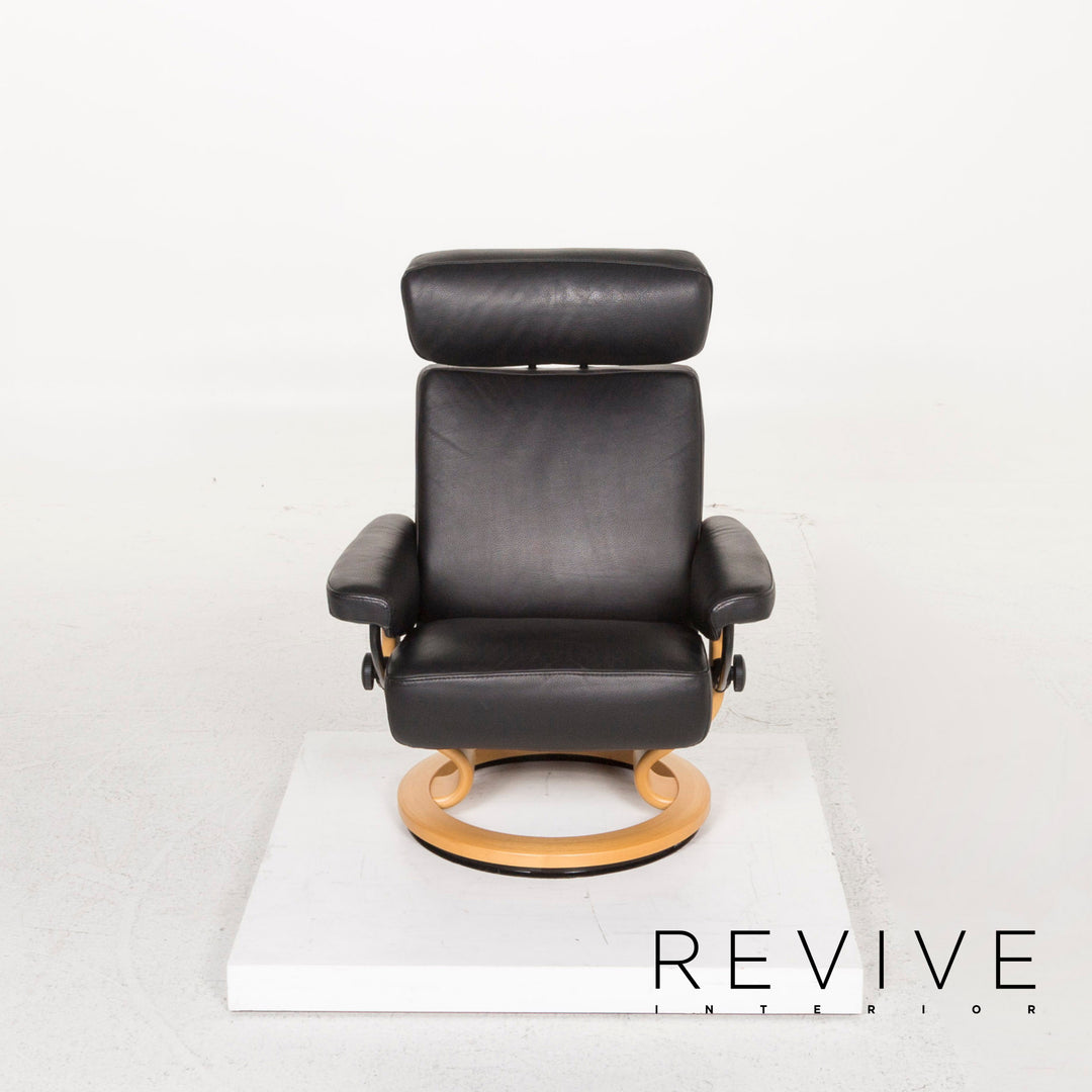 Stressless Orion Leather Chair Black Function Relax Chair #12881