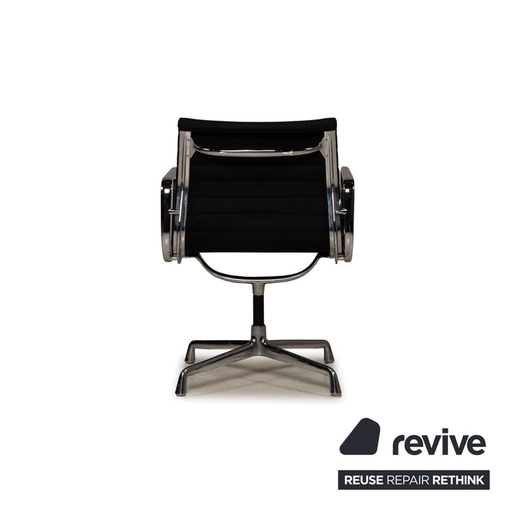 Vitra EA 108 Fabric Chair Set Black Armchair by Hermann Miller