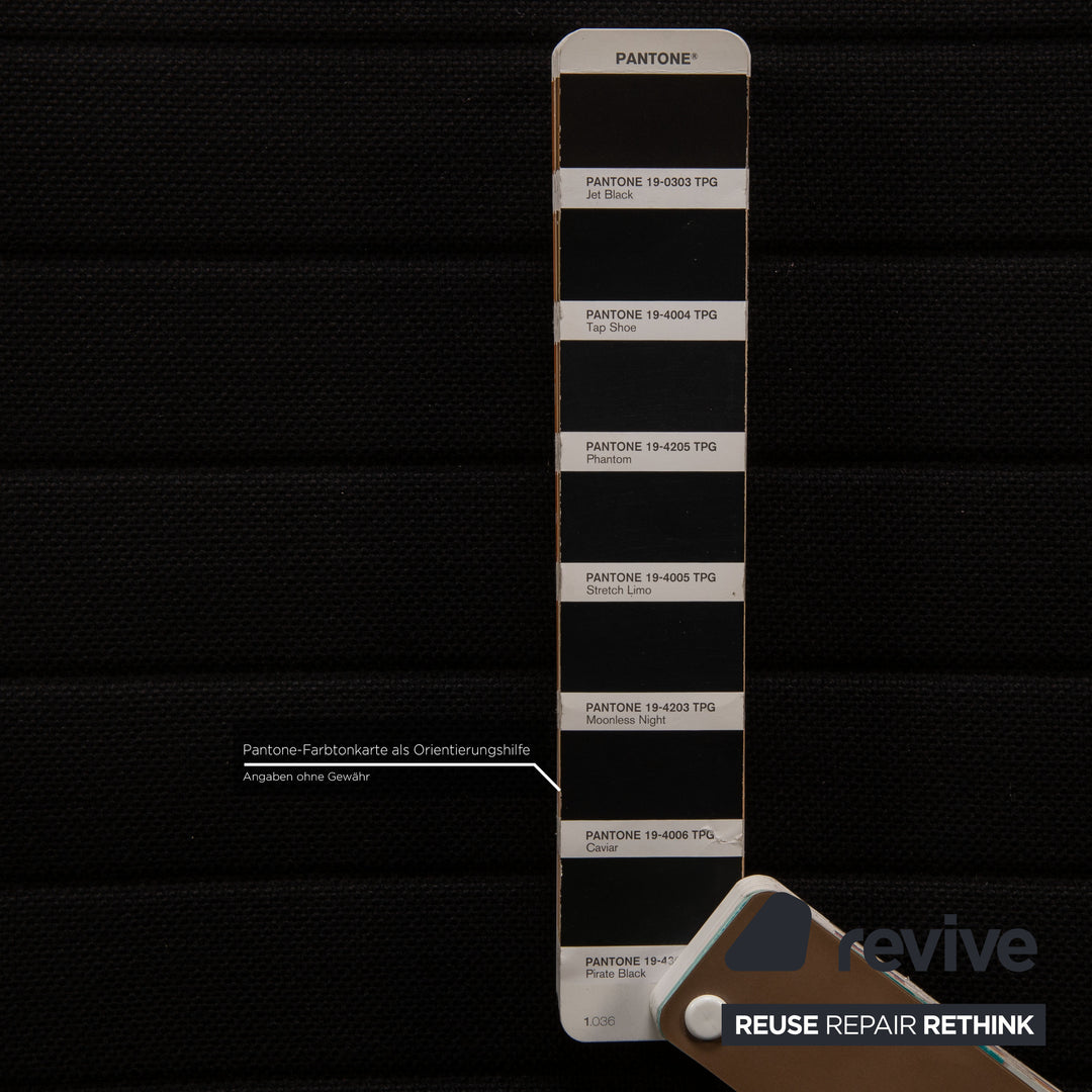 Vitra EA 108 Fabric Chair Set Black Armchair by Hermann Miller