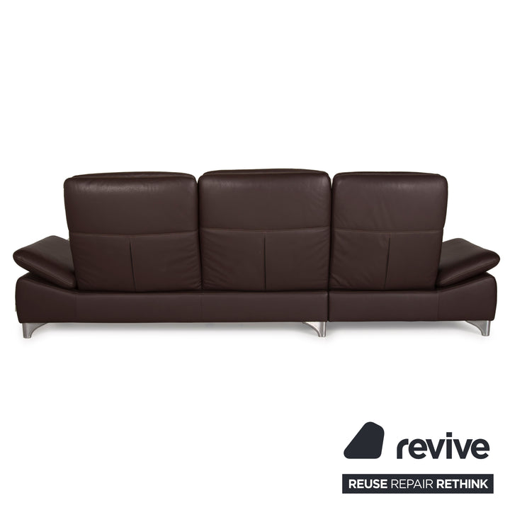 Willi Schillig Leder Sofa Braun Ecksofa Dunkelbraun