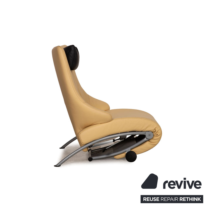 WK Wohnen Solo 699 leather armchair cream function