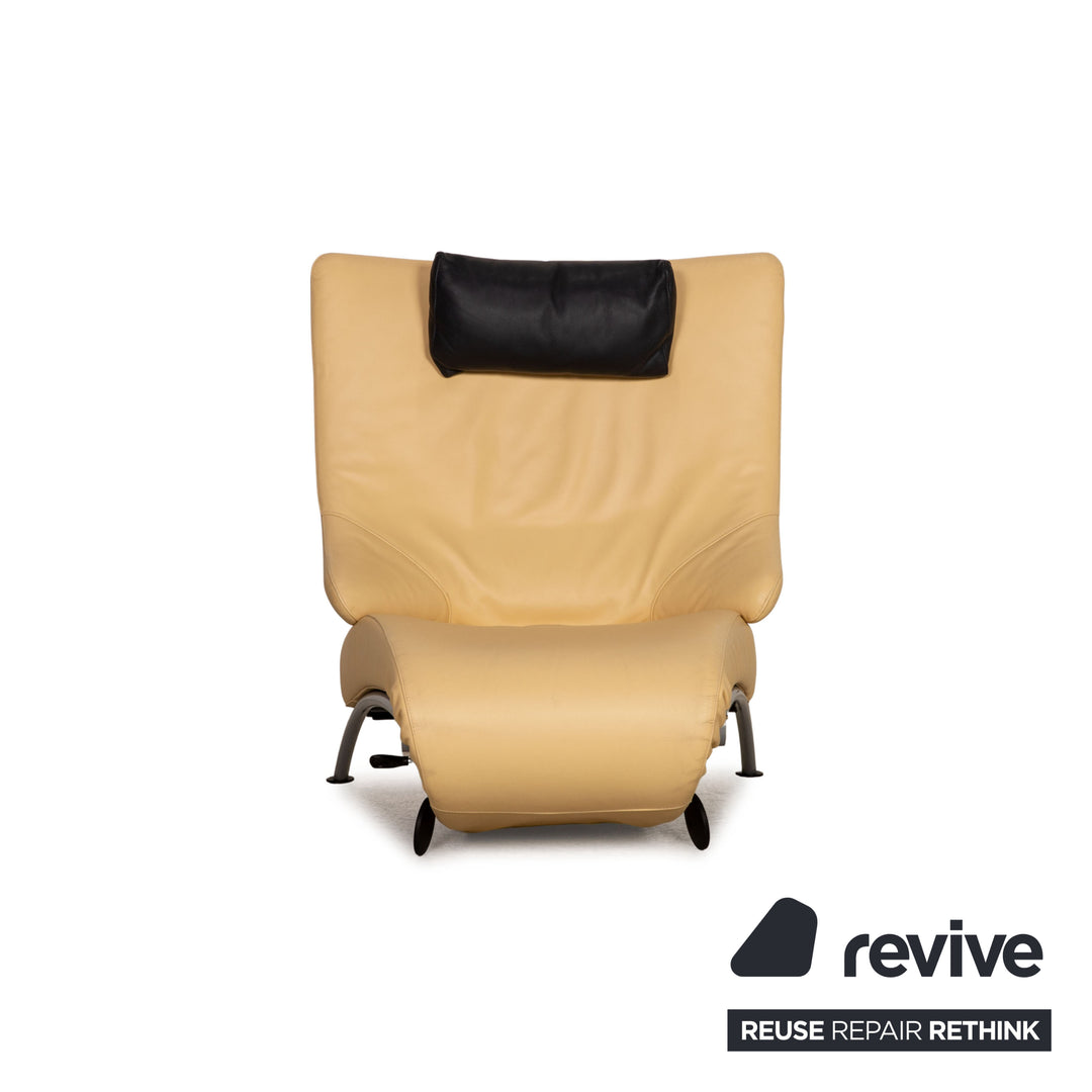 WK Wohnen Solo 699 leather armchair cream function