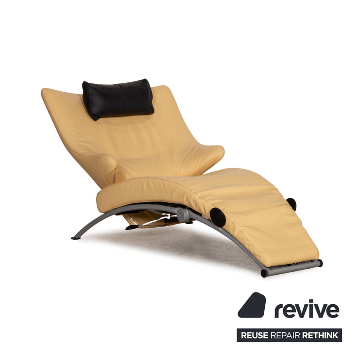 WK Wohnen Solo 699 leather armchair cream function