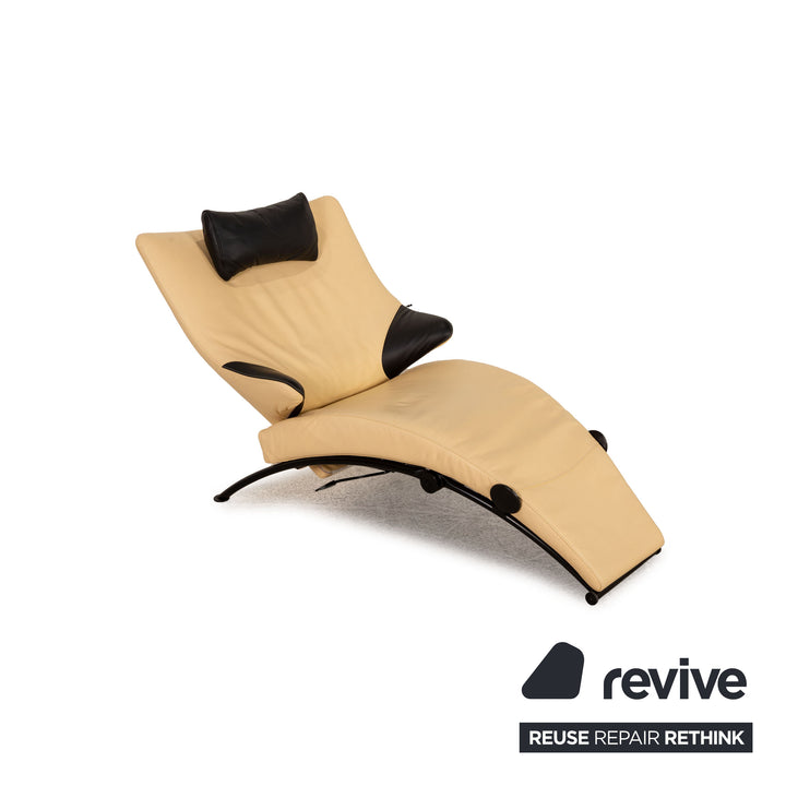 WK Wohnen Solo 699 fauteuil en cuir crème fonction chaise longue fonction relaxation