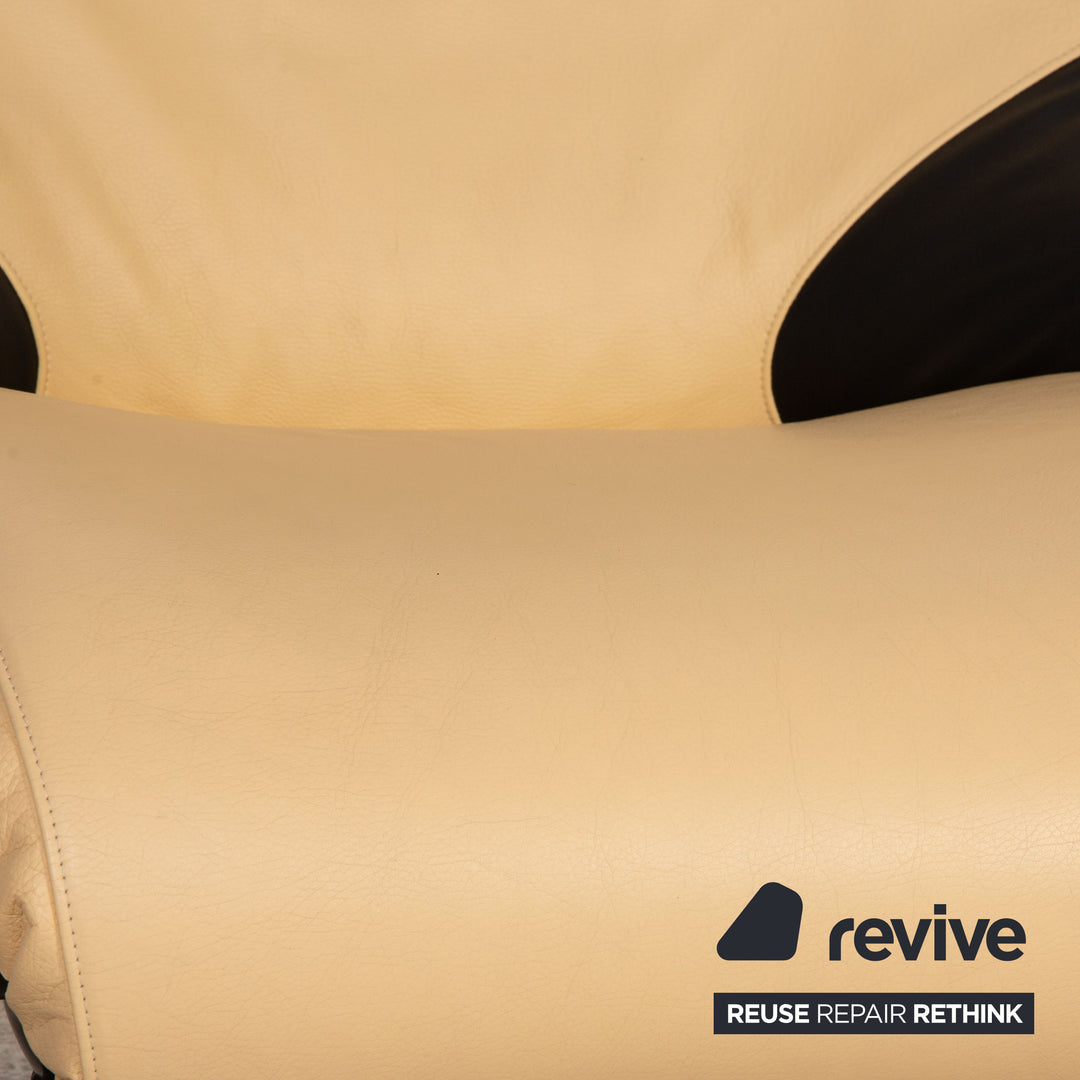 WK Wohnen Solo 699 fauteuil en cuir crème fonction chaise longue fonction relaxation