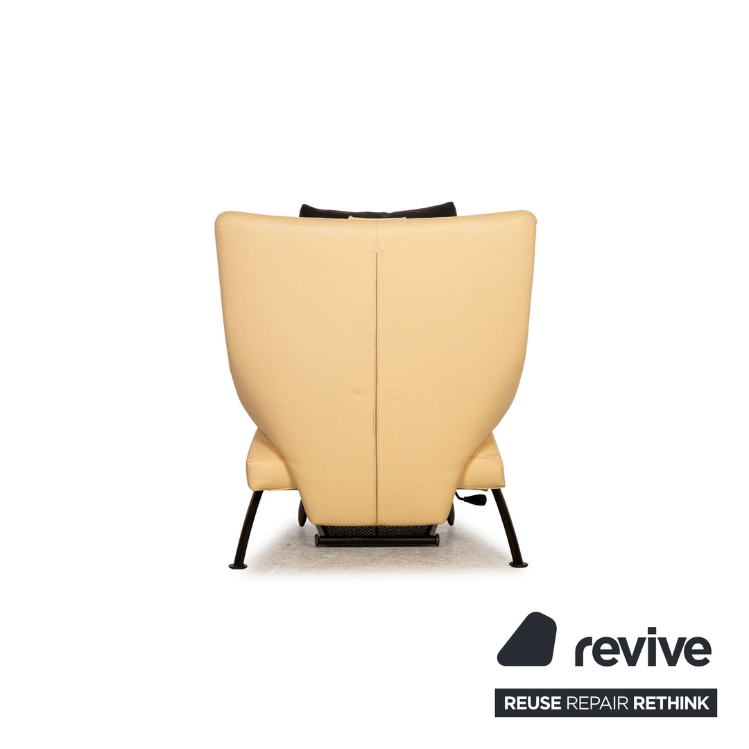 WK Wohnen Solo 699 fauteuil en cuir crème fonction chaise longue fonction relaxation