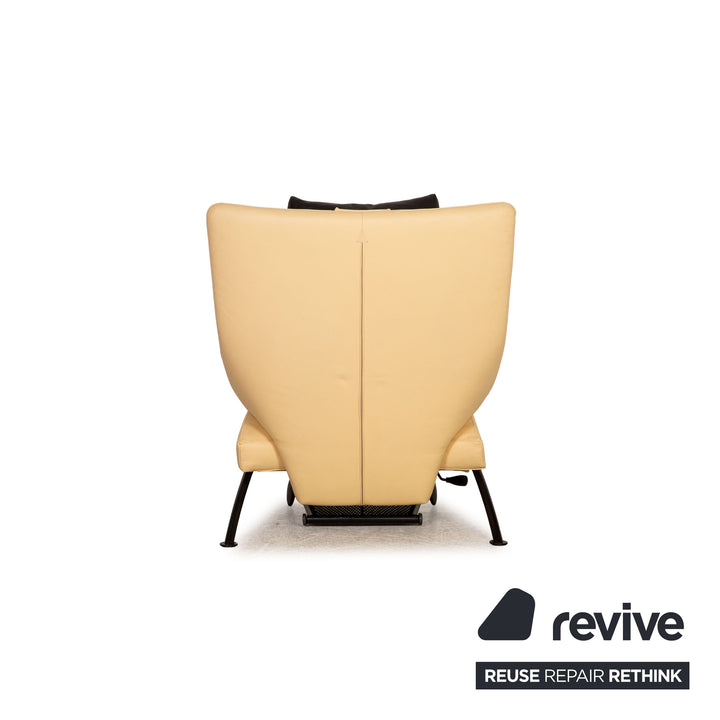 WK Wohnen Solo 699 fauteuil en cuir crème fonction chaise longue fonction relaxation