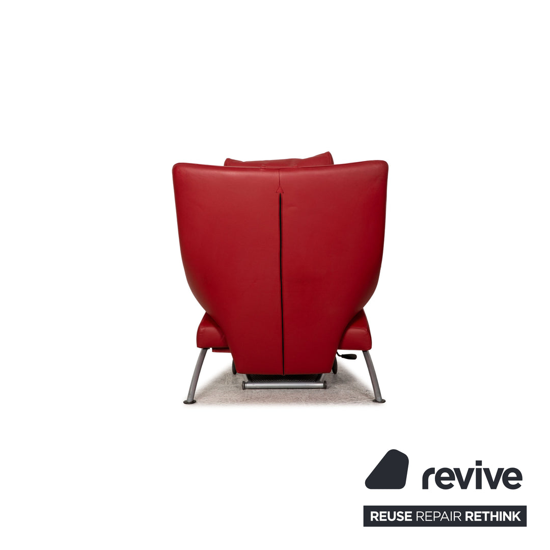 WK Wohnen Solo 699 Leather Armchair Red Function