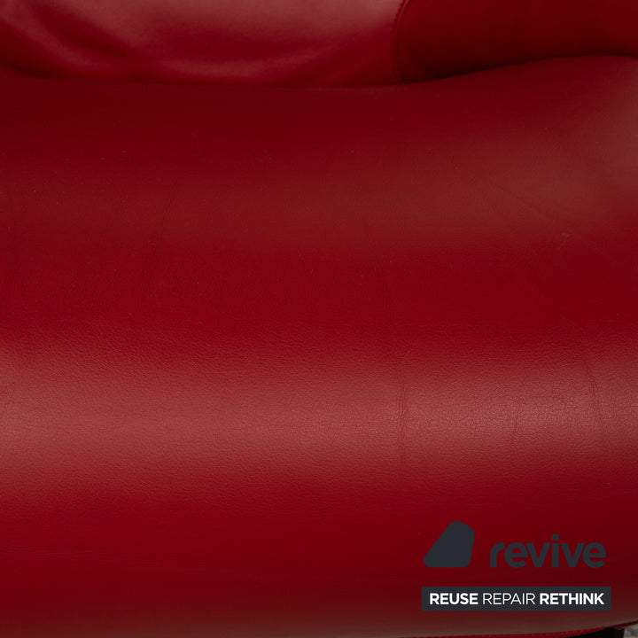 WK Wohnen Solo 699 Leather Armchair Red Function