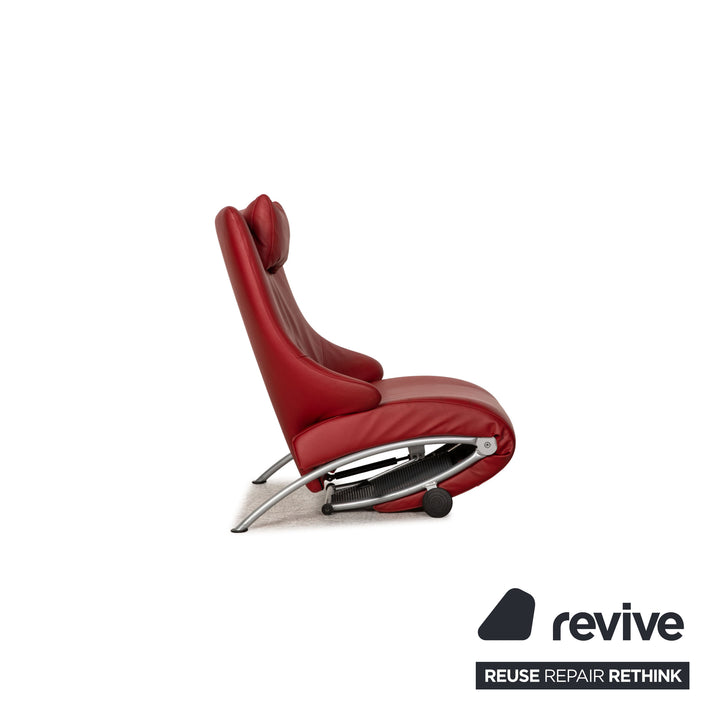 WK Wohnen Solo 699 Leather Armchair Red Function