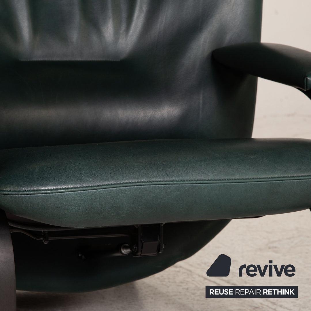 WK Wohnen Spot 698 fauteuil en cuir fonction vert foncé fonction relaxation