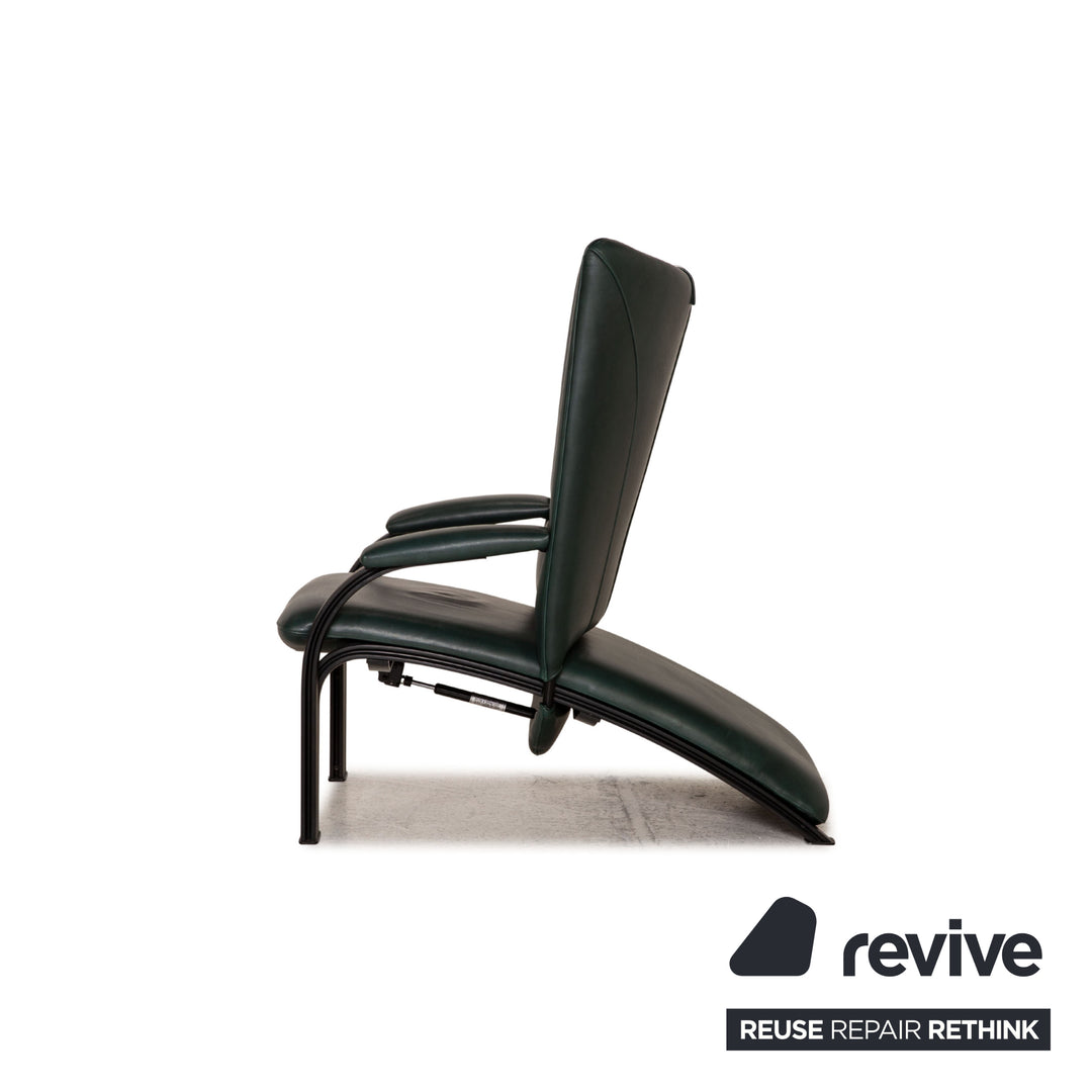 WK Wohnen Spot 698 fauteuil en cuir fonction vert foncé fonction relaxation