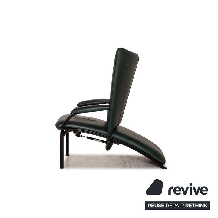 WK Wohnen Spot 698 fauteuil en cuir fonction vert foncé fonction relaxation