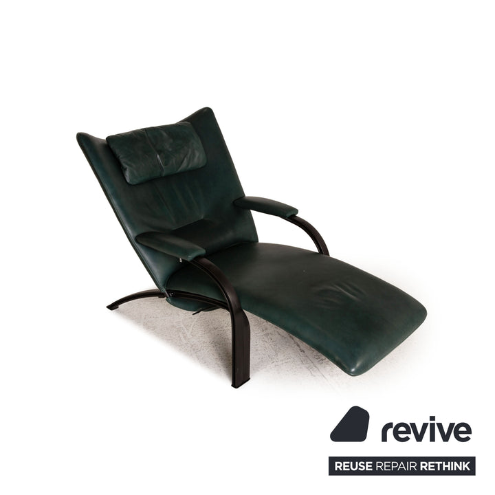 WK Wohnen Spot 698 fauteuil en cuir fonction vert foncé fonction relaxation