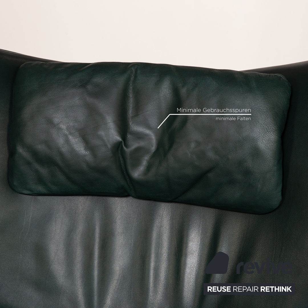 WK Wohnen Spot 698 fauteuil en cuir fonction vert foncé fonction relaxation