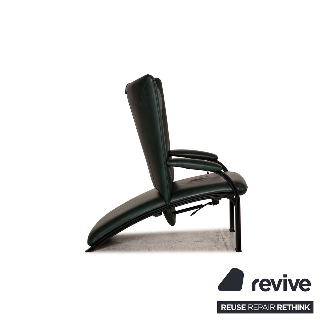 WK Wohnen Spot 698 fauteuil en cuir fonction vert foncé fonction relaxation