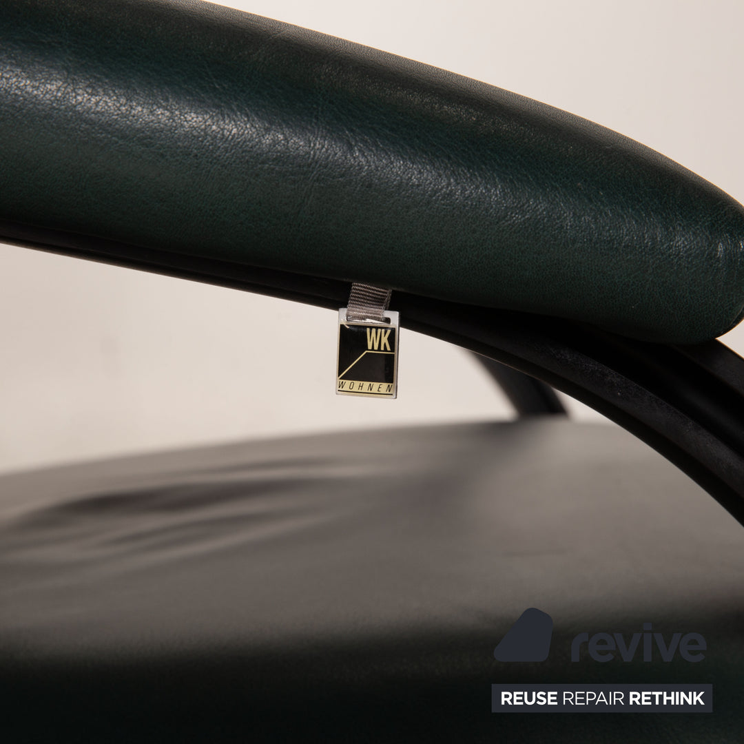 WK Wohnen Spot 698 ensemble de fauteuils en cuir fonction vert foncé fonction relaxation