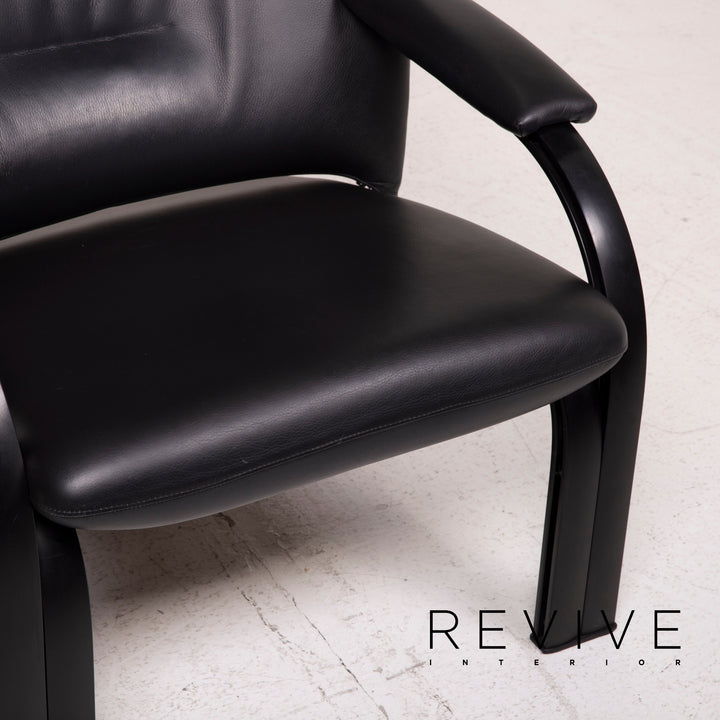 WK Wohnen Spot 698 Leder Sessel Schwarz Funktion Relaxsessel Relaxfunktion