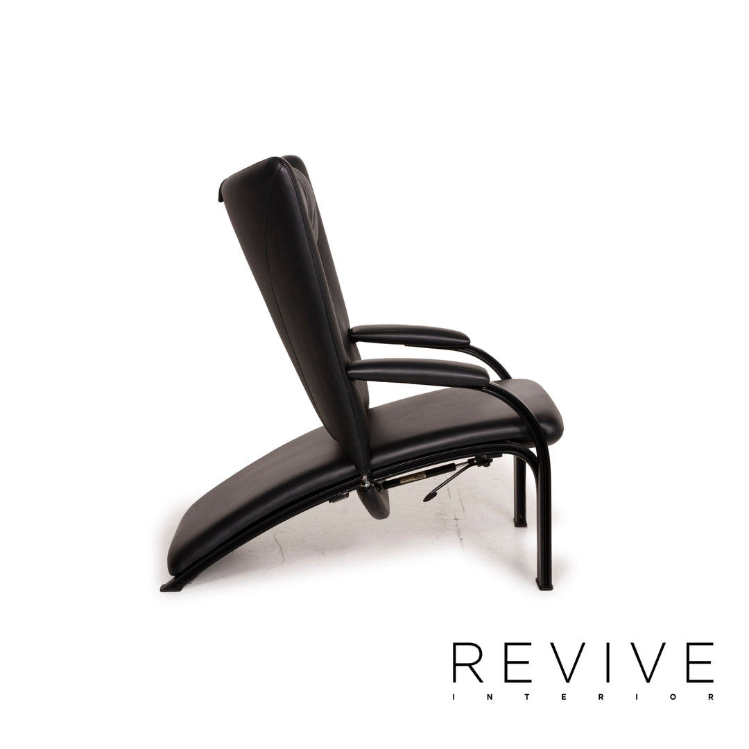 WK Wohnen Spot 698 Leder Sessel Schwarz Funktion Relaxsessel Relaxfunktion
