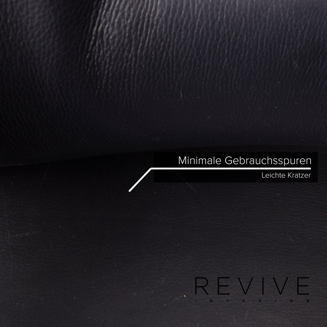WK Wohnen Spot 698 Leder Sessel Schwarz Funktion Relaxsessel Relaxfunktion