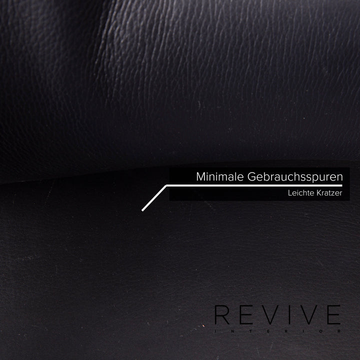 WK Wohnen Spot 698 Leder Sessel Schwarz Funktion Relaxsessel Relaxfunktion