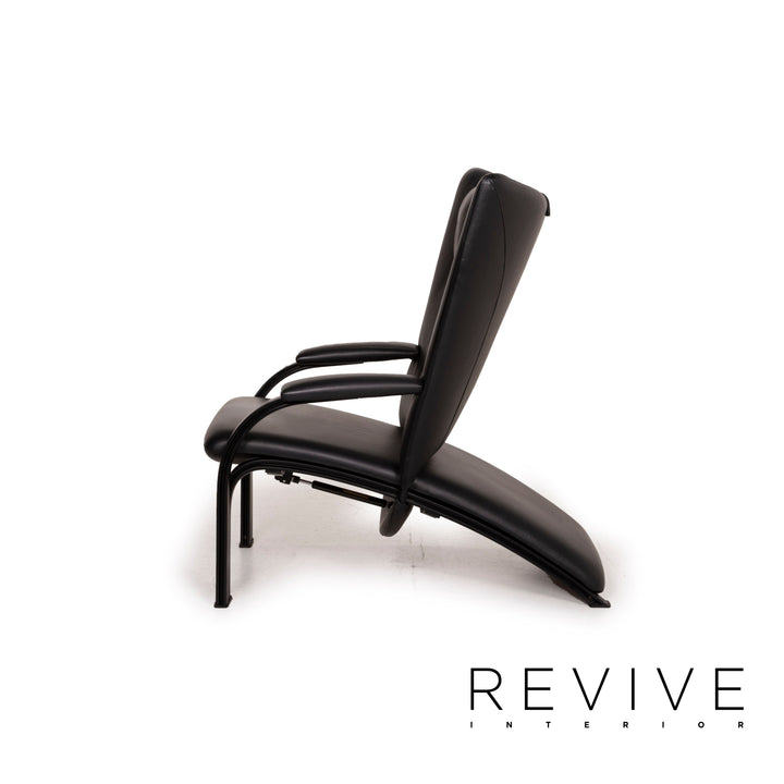 WK Wohnen Spot 698 Leder Sessel Schwarz Funktion Relaxsessel Relaxfunktion