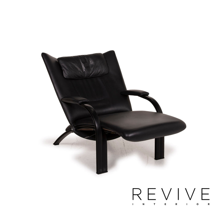 WK Wohnen Spot 698 Leder Sessel Schwarz Funktion Relaxsessel Relaxfunktion