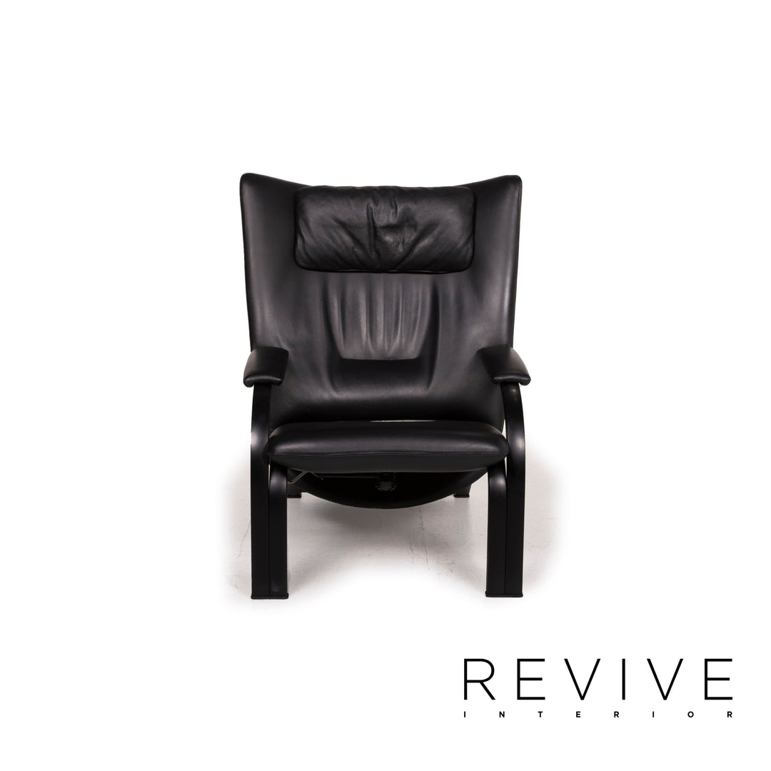 WK Wohnen Spot 698 Leder Sessel Schwarz Funktion Relaxsessel Relaxfunktion