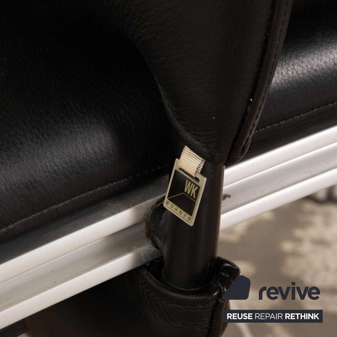 WK Wohnen Spot 698 Fauteuil en cuir Noir fonction manuelle