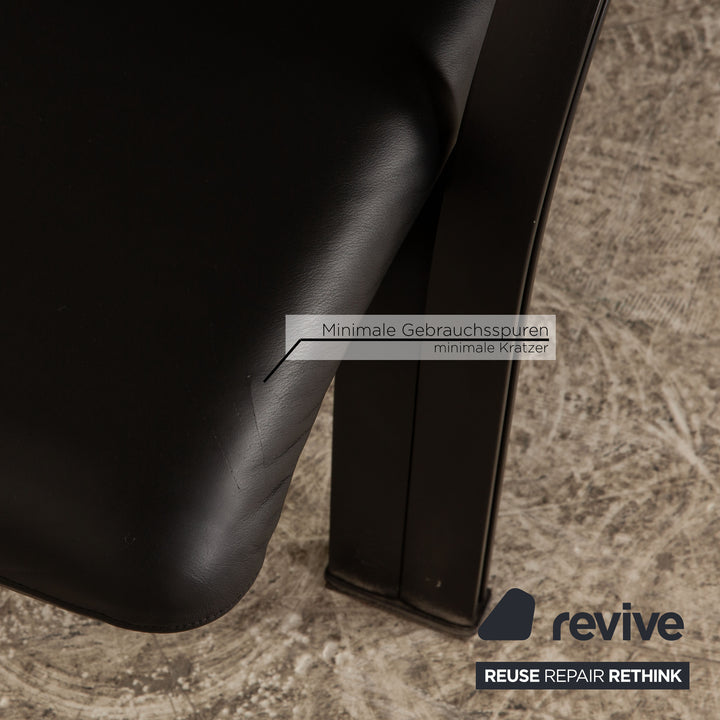 WK Wohnen Spot 698 fauteuil en cuir noir fonction manuelle fonction relaxation