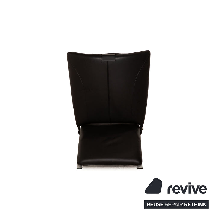 WK Wohnen Spot 698 Leather Armchair Black manual function
