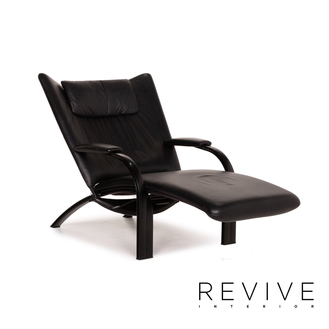 WK Wohnen Spot 698 Leder Sessel Schwarz Relaxfunktion Funktion Relaxsessel